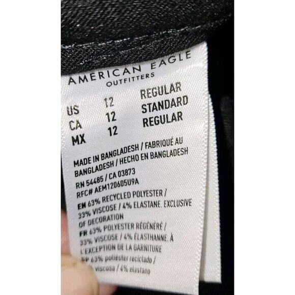 NWT! Urban Outfitters Super Wide Leg High-waist Stretch Pants Black Size 12 - Picture 8 of 10